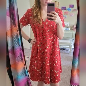 New Look, red, maternity dress.